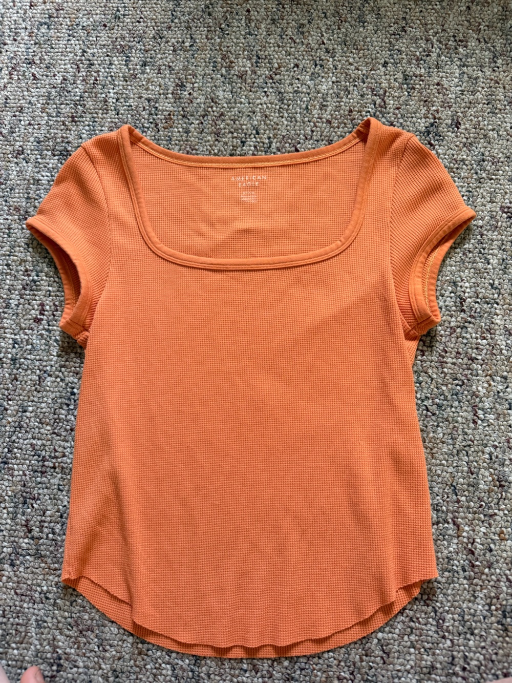 American Eagle Outfitters Cropped Orange Top